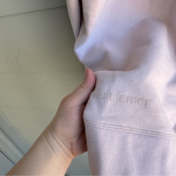 Lululemon• All Yours Oversized Light Pink Sweatshirt - Picture 3 of 3